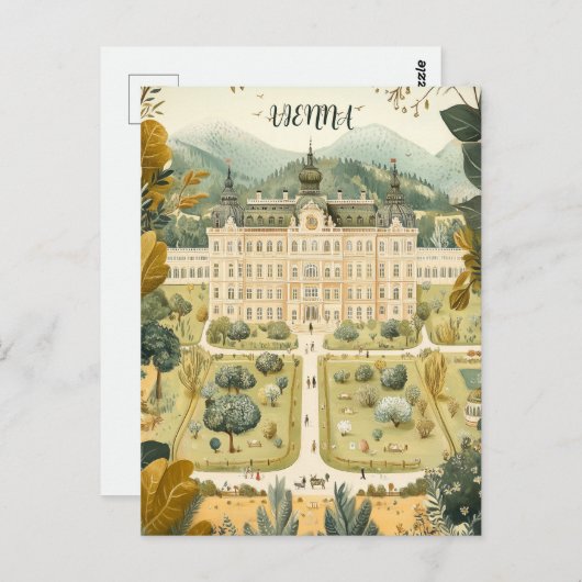 ウィーンオーストリア旅行 ポストカード (正面/裏面)