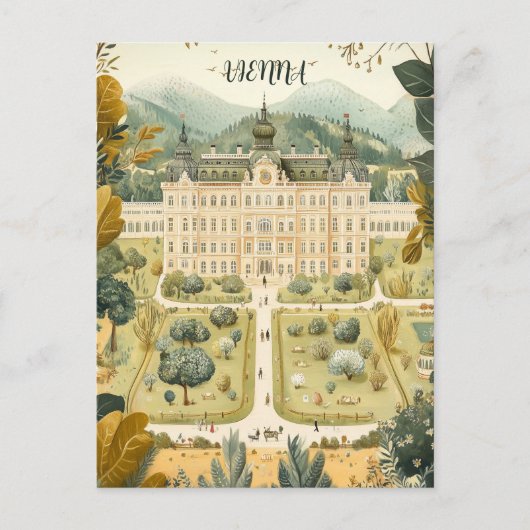 ウィーンオーストリア旅行 ポストカード (正面)