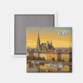 ウィーンオーストリア旅行 マグネット (正面/裏面)