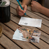 ウィーンオーストリア水彩絵葉書 招待状