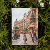 ウィーンオーストリア水彩絵葉書 招待状