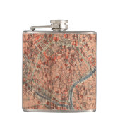 ウィーンオーストリア(1920年)のヴィンテージの地図 フラスク (正面)