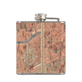 ウィーンオーストリア(1920年)のヴィンテージの地図 フラスク (裏面)