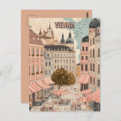 ウィーンカフェを訪れる ポストカード (正面/裏面)