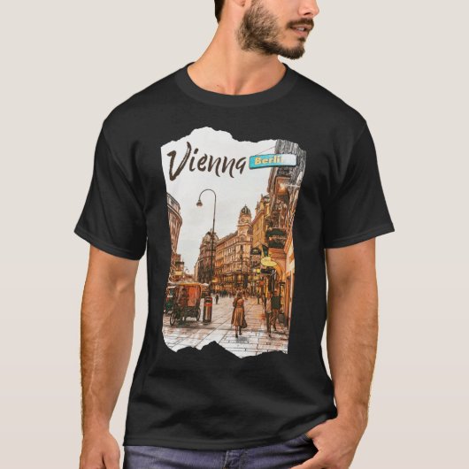 ウィーンシティオーストリアウィーンウィーン Tシャツ (正面)