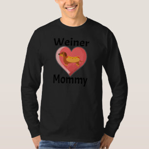 ウィーンズママ ダックスフンド ウィニードッグ ハート ロ Tシャツ