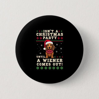 ウィーンダッグ クリスマス ダックスフンド クリスマス おもしろ  缶バッジ