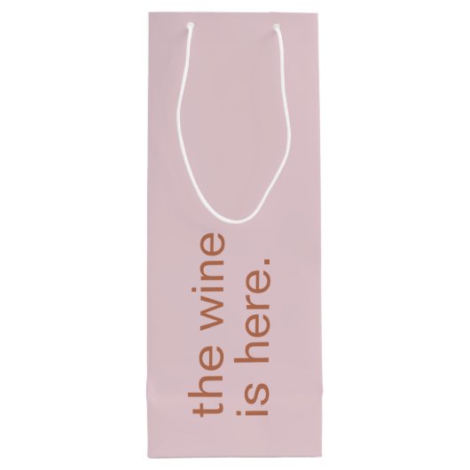 ウィーンノーおもしろい応援アップピンクローズ ワインギフトバッグ (裏面)