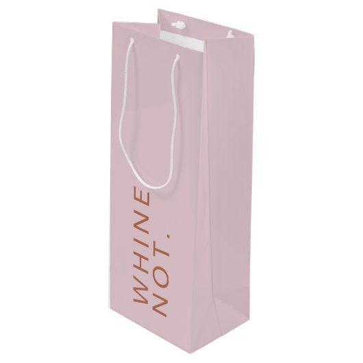 ウィーンノーおもしろい応援アップピンクローズ ワインギフトバッグ (正面アングル)