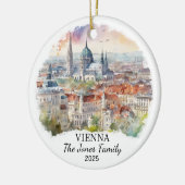 ウィーンパーソナライズされたオーナメント、オーストリアギフト セラミックオーナメント (左)