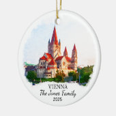 ウィーンパーソナライズされたオーナメント，オーストリア セラミックオーナメント (左)