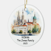 ウィーンパーソナライズされたオーナメント,オーストリア セラミックオーナメント (左)