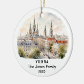 ウィーンパーソナライズされたオーナメント，オーストリア セラミックオーナメント (左)