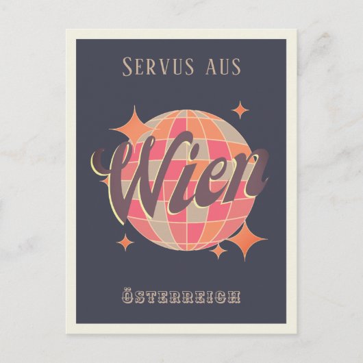 ウィーンヴィエナオステライヒオーストリアレトロはがき ポストカード (正面)