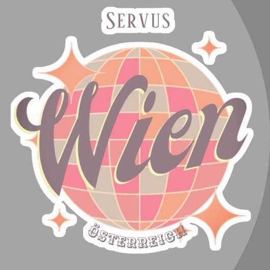 ウィーンヴィエナオステライヒオーストリアレトロ シール