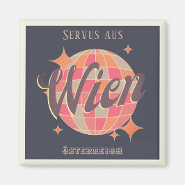 ウィーンヴィエナオステライヒオーストリアレトロ マグネット