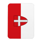 ウィーン国旗の都市シンボル：ウィーン マグネット (縦)