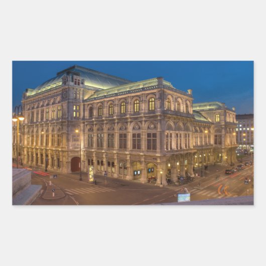 ウィーン州オペラ 長方形シール (正面)