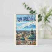 ウィーン市 オーストリア ヴィンテージ ギフト ポストカード (スタンド正面)