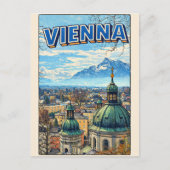 ウィーン市 オーストリア ヴィンテージ ギフト ポストカード (正面)