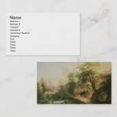 ウィーン1852年の近くの森林(キャンバスの油) 名刺 (正面/裏面)