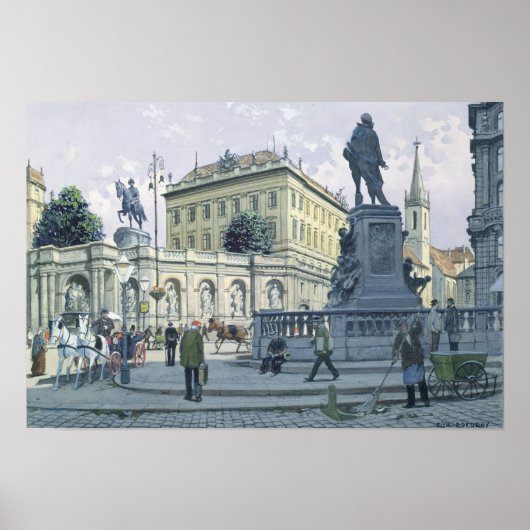 ウィーン，アルベルティーナ ポスター (正面)