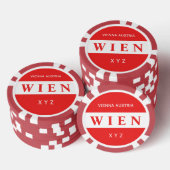 ウィーン – ウィーンカスタムトランプのポーカーチップ ポーカーチップ (積み重ね)