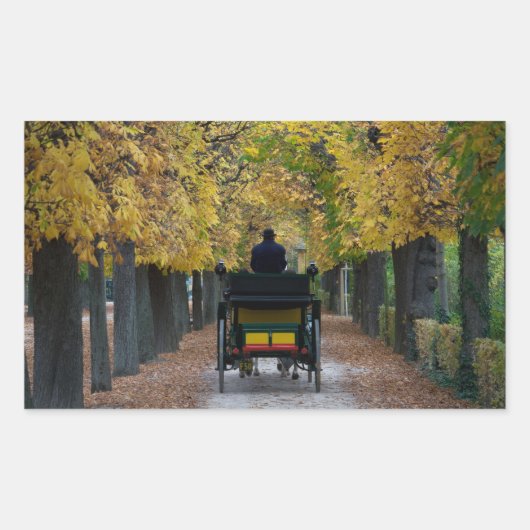 ウィーン・オステライヒ・シェーンブルンのフィエーカーズ 長方形シール (正面)