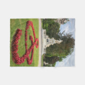 ウィーン・オーストリアのブルガルテンのモーツァルト像 フリースブランケット (正面(横))