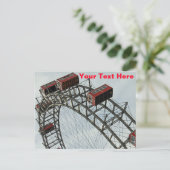 ウィーン、オーストリアのプラター観覧車 ポストカード (スタンド正面)