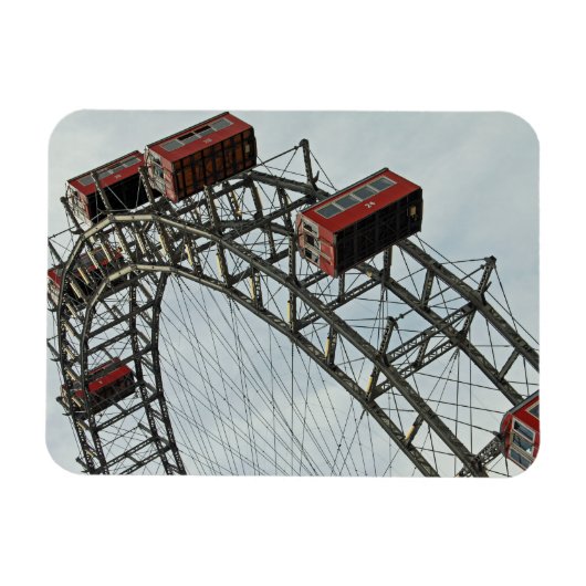 ウィーン、オーストリアのプラター観覧車 マグネット (横)