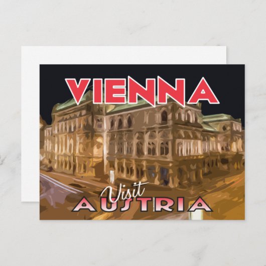 ウィーン、オーストリアのポストカードを訪問 ポストカード (正面/裏面)