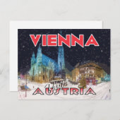 ウィーン、オーストリアのポストカードを訪問 ポストカード (正面/裏面)