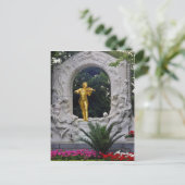 ウィーン、オーストリアの白いヨハン・シュトラウス記念碑 ポストカード (スタンド正面)