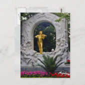 ウィーン、オーストリアの白いヨハン・シュトラウス記念碑 ポストカード (正面/裏面)