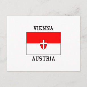 ウィーン・オーストリア国旗 ポストカード