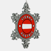 ウィーン・オーストリア スノーフレークピューターオーナメント (左)