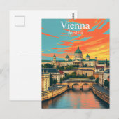 ウィーン、オーストリア・ヨーロッパ旅行 ポストカード (正面/裏面)