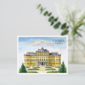 ウィーン オーストリア 水彩画 都市 旅行 ポストカード (スタンド正面)