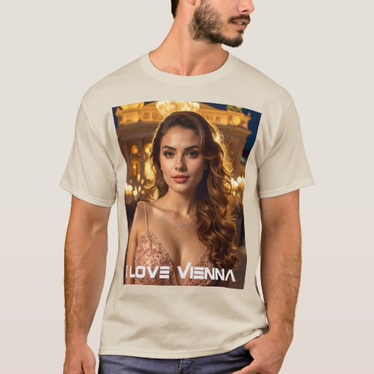 ウィーン - オーストリア - 私はウィーンが大好き Tシャツ (正面)