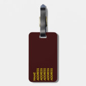 ウィーン・シュニッツェル – オーストリアの地図 ラゲッジタグ (裏面縦)