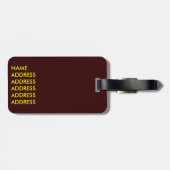 ウィーン・シュニッツェル – オーストリアの地図 ラゲッジタグ (裏面横)