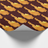 ウィーン・シュニッツェル – オーストリアの地図 ラッピングペーパー (角)