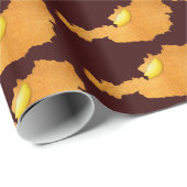 ウィーン・シュニッツェル – オーストリアの地図 ラッピングペーパー (ロールコーナー)