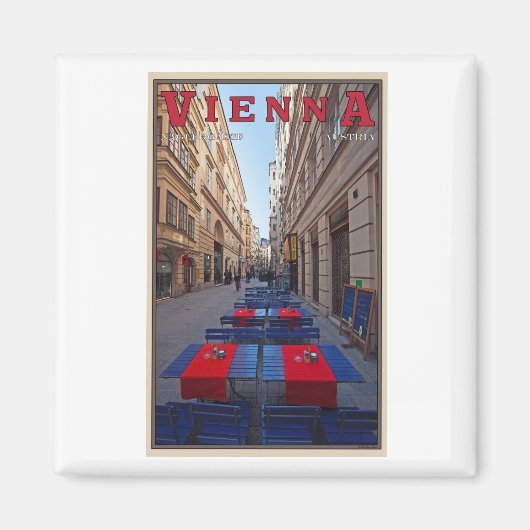 ウィーン – ナグラガッセ マグネット (正面)