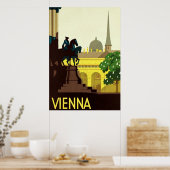 ウィーン~ヴィンテージオーストリア旅行ポスター ポスター (キッチン)