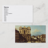 ウィーン、北西からの眺め、c.のFreyung 名刺 (正面/裏面)