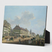 ウィーン、遊歩道、1824年(キャンバス油) フォトプラーク (側面)