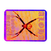 ウィー不気味バー（黄色）、柔軟な写真 マグネット (横)