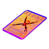 ウィー不気味バー（黄色）、柔軟な写真 マグネット (左側)